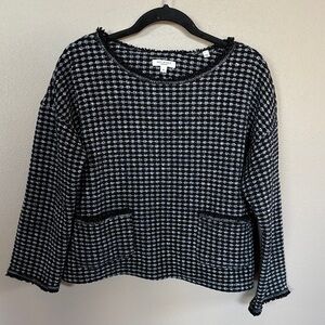 Max Studio Monochrome Patterned Sweatshirt